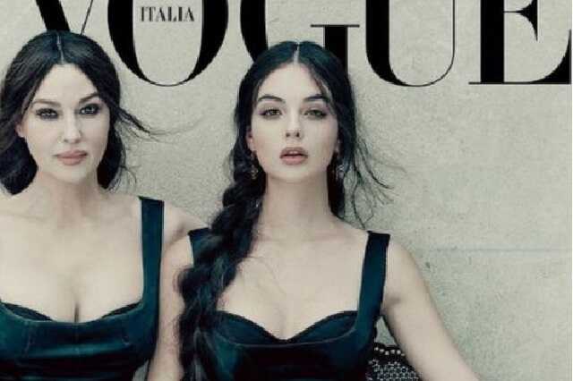 Моника Беллуччи снялась для обложки Vogue с 16-летней дочерью