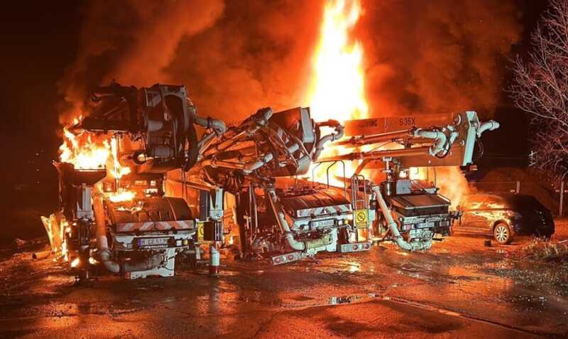 Полиция Германии расследует случай поджога военных грузовиков: под подозрением находятся российские агенты