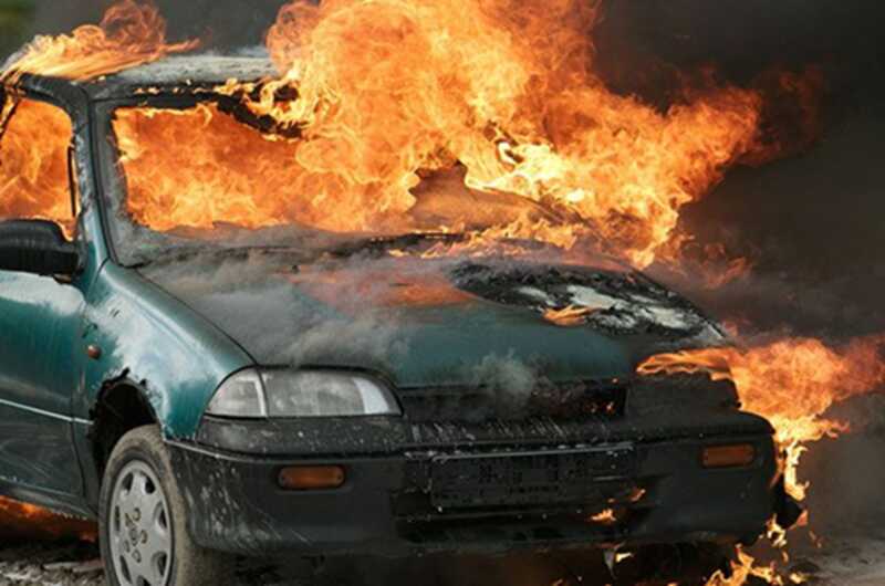 В центре Москвы произошел взрыв автомобиля